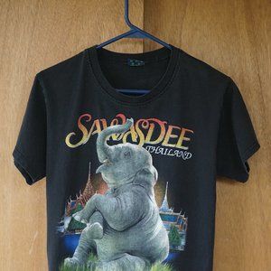 Vintage Joligolf Sawasdee Thailand "Thai Elephant Showing Off" Men's M T-Shirt